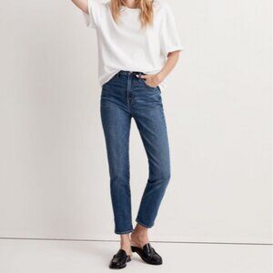 Madewell The Tall Perfect Vintage Jean 27T Manorford Wash Straight Hi Rise NI484